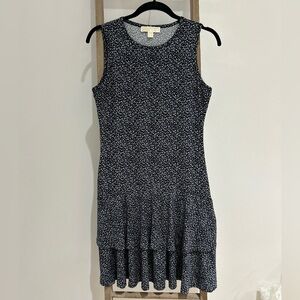 Michael Kors Women’s Sleeveless Ruffle Floral Dress Size Small Orchid Haze